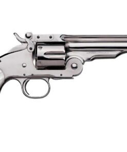 Uberti 1875 No. 3 Top Break 45 (Long) Colt 5in Polished Nickel Revolver – 6 Rounds