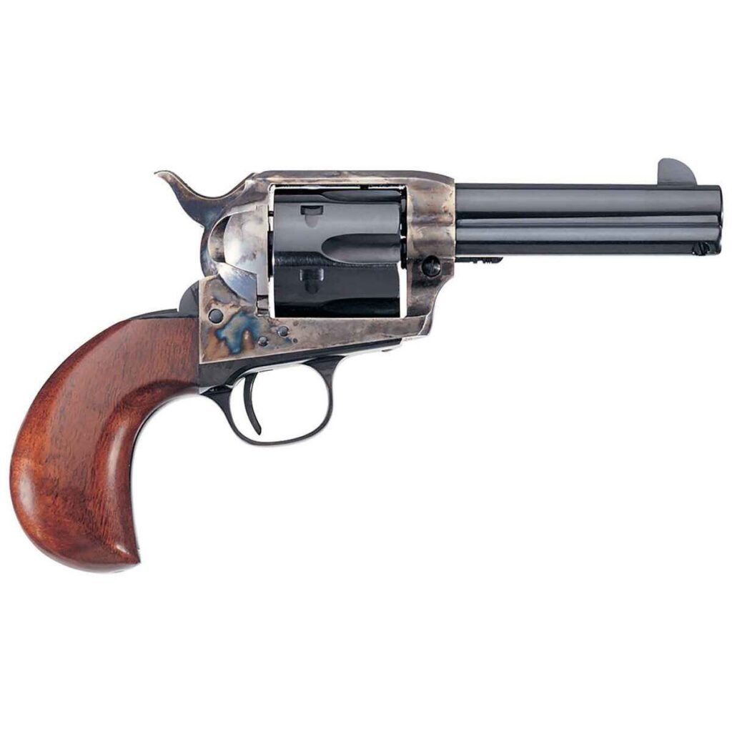Uberti 1873 Single Action Cattleman 45 (Long) Colt 4.75in Polished Nickel Revolver - 6 Rounds