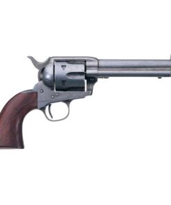 Uberti 1873 Single Action Cattleman Old West 45 (Long) Colt 5.5in Antique Steel Revolver - 6 Rounds