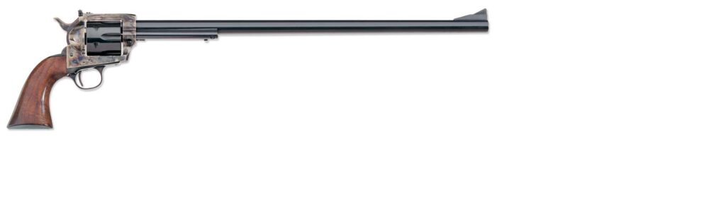 Uberti 1873 Cattleman NM Birds Head Steel Revolver U344840, 45 Colt, 4.75", One Piece Walnut Stock, Case Hardened Finish 2 Uberti 1873 Cattleman NM Birds Head Steel Revolver U344840, 45 Colt, 4.75", One Piece Walnut Stock, Case Hardened Finish