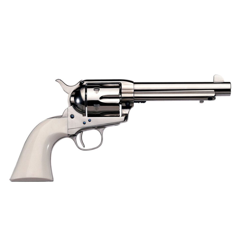 Uberti 1873 Single Action Cattleman 45 (Long) Colt 5.5in Stainless Steel Revolver - 6 Rounds