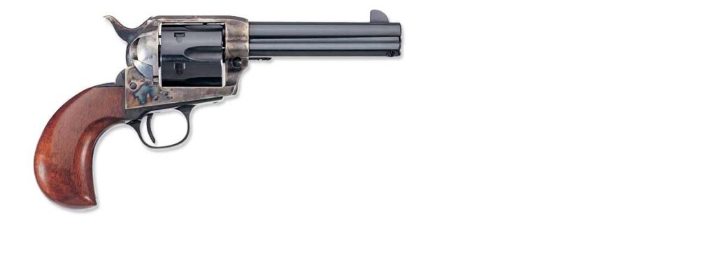 Uberti 1873 Cattleman OM Birds Head Steel Revolver U345440, 45 Colt, 4", One Piece Walnut Stock, Blued Finish 6 Uberti 1873 Cattleman OM Birds Head Steel Revolver U345440, 45 Colt, 4", One Piece Walnut Stock, Blued Finish