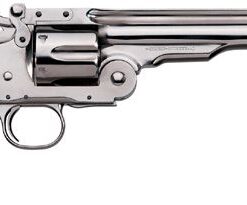 Uberti 1875 No. 3 2nd Model Top Break Revolver U348570, 45 Colt, 3.5", Pearl-style Stock, Nickel Finish
