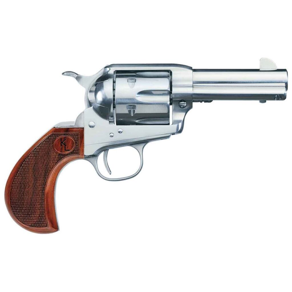 Uberti 1873 Single Action Cattleman El Patron Grizzly Paw 45 (Long) Colt 5.5in Blued Revolver - 6 Rounds