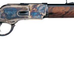 Uberti 1873 Half Octagon Barrel Rifle 342445, 357 Magnum, 18", A-Grade Walnut Stock, Blue Case-Hardened Steel Frame