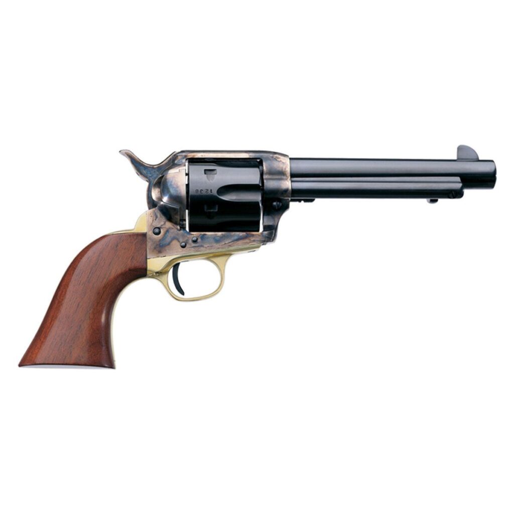 Uberti 1873 Single Action Cattleman El Patron Grizzly Paw 45 (Long) Colt 4in Blued Revolver - 6 Rounds