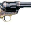 Uberti 1873 Cattleman NM Brass Revolver 356082, 22 Long Rifle, 7.5", 1- Piece Walnut Grip, Blue Case-Hardened Steel Frame