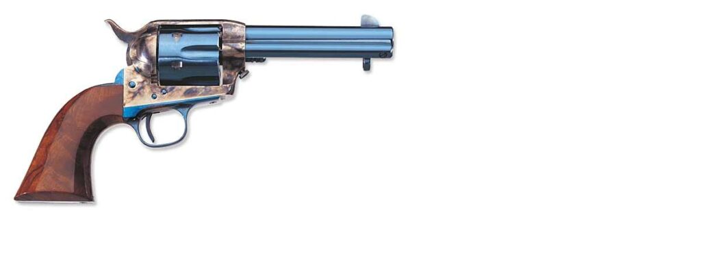 Uberti 1873 Cattleman II Steel Revolver U345133, 45 Colt, 5.5", One Piece Walnut Stock, Charcoal Blue Finish 6 Uberti 1873 Cattleman II Steel Revolver U345133, 45 Colt, 5.5", One Piece Walnut Stock, Charcoal Blue Finish