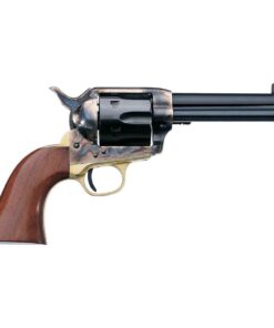Uberti 1873 Single Action Cattleman Brass 45 (Long) Colt 5.5in Blued Revolver – 6 Rounds