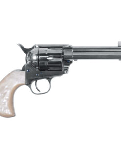Uberti 1873 Single Action Cattleman Doc Holliday 45 (Long) Colt 4.75in Nickle Revolver – 6 Rounds