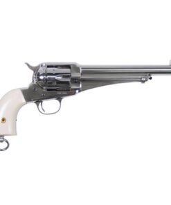 Uberti 1875 Single Action Army Outlaw Frank James 45 (Long) Colt 7.5in Nickle Revolver – 6 Rounds