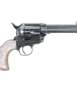 Uberti Outlaws and Lawmen Doc 357 Magnum 4.75in Polished Nickel Revolver - 6 Rounds