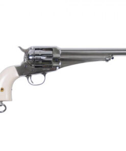 Uberti Outlaws and Lawmen Frank 357 Magnum 7.5in Polished Nickel Revolver - 6 Rounds